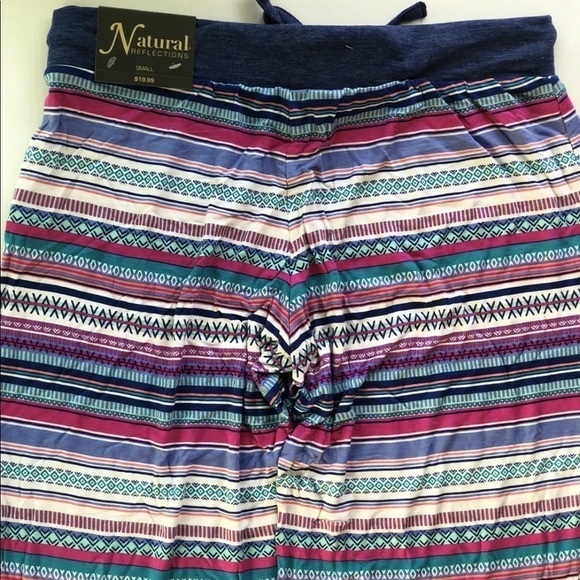 Natural Reflections Tribal Stripe Pajama Pants - Picture 4 of 7
